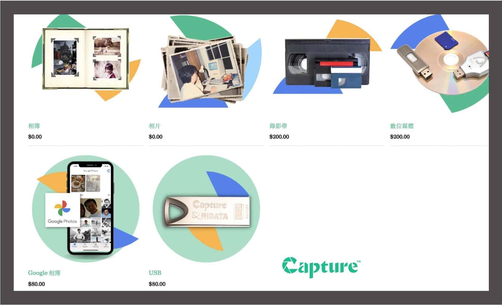 Capture Product Page