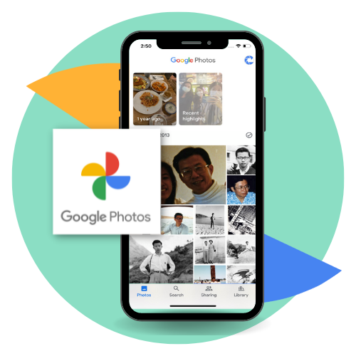 Output: Google Photos upload